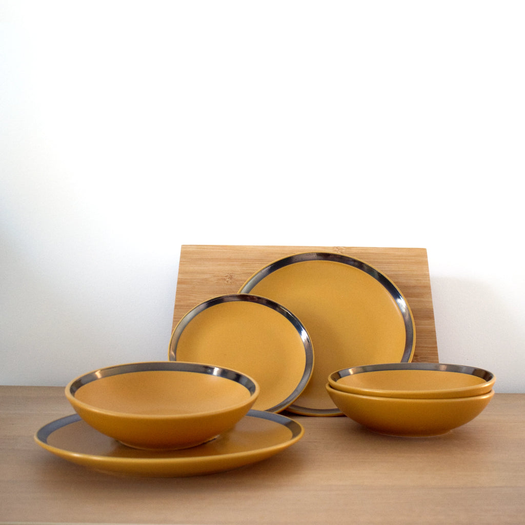 Set piatti moderno in ceramica da 18 pezzi – HomeAmma